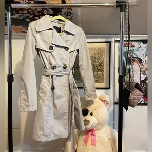 Big Chill trench coat tie waist